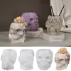 Cubiertas de Oreja, Cubiertas de Ojos, Cubiertas de Boca, Portalápices de Calavera, Caja de Almacenamiento, Adorno de Yeso de Halloween, Molde de Silicona para Bricolaje de Resina