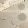 Conjunto de tapetes de piso de cozinha absorventes e antiderrapantes, duas peças, estilo wabi-sabi japonês, resistente à sujeira, fácil de limpar, secagem rápida, tapete de banheiro