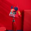 Adornos de Tigre de Tela Hechos a Mano, Artesanías Despertar del León, Luna Llena de los Cien Días, Regalos de Cumpleaños, Colgantes de Tigre Patrimonio Cultural Intangible Tradicional