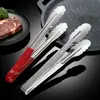 Pinzas de Servir de Acero Inoxidable | Diseño de Flor de Ciruelo | Formado de Una Pieza Engrosado | Pulido Espejo Resistente al Óxido | Apertura Grande Auto-Retráctil | Mango Ergonómico | Múltiples Tamaños | Herramienta para Cocina de Fiesta BBQ de Buffet