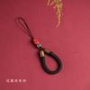 Cordão para Celular Pixiu de Cinábrio Pulseira de Anel Curto Corrente de Celular Chinesa Retrô Tecida à Mão U Disk