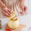 Lujo Ligero Cerámica para Verter Manteca Tarro de Almacenamiento de Condimentos de Cocina Tarro Multiusos para Condimentos con Cuchara Tarro Doméstico para Chile Al por Mayor
