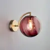 Luz Pingente de Vidro Minimalista Nórdico Moderno Luxo Leve para Loja de Café Restaurante Loja Bar Quarto Cabeceira Luminária de Parede