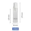 Frasco de Mousse de Limpeza Fashion com Bomba, Frasco de Plástico PET com Boca de 30mm, Frasco de Mousse Espumante para Limpeza Facial de 100ml, Personalizável