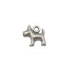 Acessório Pingente de Prata Poodle Xizang Mais Vendido pelo Fabricante Peça Única DIY Animal Prata Antiga Osso de Filhote Patinha Ornamento Zhongcheng