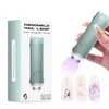 Luz de Manicura Portátil para Almacenamiento de Energía de Nuevo Producto Transfronterizo Estilo Foco Recargable a Mano No Negro Pantalla Lámpara de Secado Rápido para Esmalte de Uñas