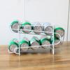 Cozinha transfronteiriça de armazenamento de camada dupla geladeira Cola rack de armazenamento de cerveja organizador de rack pode Rolling Storage Rack
