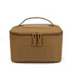 Bolsa Táctica de Camuflaje Militar para Cosméticos y Balas Subbolsa Molle Bolso de Mano para Montañismo al Aire Libre y Camping Neceser Bolsa de Arena para Tiro
