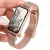 Adecuado para Apple iWatch, correa de reloj de malla espiga espiga de trigo de cintura pequeña con cierre magnético, correa de reloj de acero inoxidable para mujer