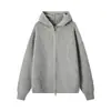Novos cardigans de outono e inverno, suéteres de tricô, jaquetas unisex de cor sólida com zíper, populares e da moda, atacado de comércio exterior transfronteiriço