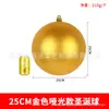 Bola Decorativa de Festival Bola Pendurada Glitter Dourado Superfície Fosca Plástico Oco Enfeite de Pendurar Bola de Natal Pingente para Layout de Cena