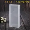Cajas de embalaje de PVC al por mayor del fabricante, cajas de plástico transparentes selladas, cajas de regalo PET esmerilado, hechas a medida con muestreo gratuito