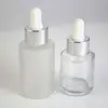 Conjunto de Frascos Vazios para Cosméticos Frascos de Vidro Translúcido Fosco Frascos para Creme Frascos para Loção Frascos com Bomba Frascos para Leite de Limpeza
