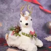 Adornos de Reno Navideño, Accesorios para Fotos, Decoraciones Navideñas, Decoración de Ambiente para Mesa y Ventana, Pequeños Renos Realistas