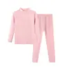 Nueva colección de otoño e invierno: Elegante conjunto de ropa interior térmica unisex, grueso y de alta calidad, con cuello semi-alto, para niños mayores y bebés
