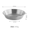 Plato Pequeño de Acero Inoxidable 304 para Guarniciones, Salsa de Tomate, Plato para Condimentos, Plato Occidental para Filete, Plato para Salsa de Pimienta Negra, Plato para Kimchi