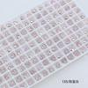 Taladro para uñas Dongzhou de 6,5 mm con punta de corazón, accesorios de joyería para bricolaje, taladro para vidrio con forma de color, taladro para uñas de tamaño pequeño