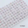 Rinestones para Uñas Dongzhou Corazón de Melocotón 5.5MM Base Puntiaguda Rinestones de Vidrio de Forma de Corazón de Colores Accesorios para Joyería DIY Decoración de Uñas Rinestones