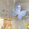 Papel Crepé para Manualidades al Aire Libre Mariposa Realista 3D Flor Decoración Pantalla Estética Interior Accesorios para Fotografía Escaparate