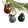 Amazon Enfeites de Sino Coloridos de Natal 8cm Textura de Metal Pintada Acessórios para Decoração de Árvore de Natal Atacado Retrô