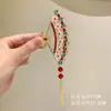 Grampo de Cabelo Rosa Artístico Retrô Primavera 2025 Metal Galvanizado Estilo Chinês Clipe de Tubarão Acessório de Cabelo Yiwu