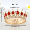 Coroa de Aniversário Adorno de Cabeça para Noiva Luxo Leve Festa Performance Princesa Casamento de Alto Padrão Novo Estilo Coroa Redonda Coroa de Noiva