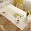 Mantel individual impermeable y a prueba de aceite con textura de cuero sintético atmosférico, mantel de PVC fresco y hermoso, protector de mantel para uso doméstico