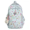 Mochila Escolar Fofa e Estilosa, Mochila Inspirada na Dopamina Japonesa, Bolsa de Ombro Duplo Leve Doce e Fresca para Mulheres