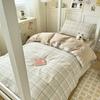 Temporada de Estudiantes Cama de Dormitorio Estudiantil Juego de Tres Piezas de Sábanas Cama Individual Cubre Edredón Individual Dormitorio Litera Juego de Sábanas