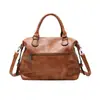 Direto da fábrica 2018 moda europeia e americana bolsa feminina bolsa de ombro transversal couro wax oil bolsa de mão bolsa feminina