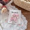 Grampo de cabelo infantil com laço bordado, novo, primavera e verão, pequeno, flor de pérola fresca, grampo de cabelo para meninas, acessórios de cabelo