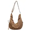 Bolsa Casual de Lona de Nylon para Mulheres, Bolsa de Ombro Casual para o Dia a Dia, Bolsa Leve Estilo Bolinho, Bolsa Transversal de Grande Capacidade para Estudantes