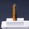 Pilar de Cristal Natural Pilar Hexagonal de Doble Punta Pilar de Ojo de Tigre Pilar Hexagonal Piedra en Bruto Artesanía Pulida En Stock Mayoreo
