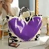 2026 Nuevo Sitio Independiente Transfronterizo Temu Bolso de Mano Impermeable PVC+Lona Portátil de Viaje Bolso de Hombro Bolso Tote