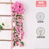 Flores Artificiales, Flores Artificiales, Ratán, Violetas, Hortensias, Flores de Seda, Orquídeas Colgantes, Cestas de Flores Colgantes de Pared, Cestas Colgantes de Interior para Sala de Estar, Decoraciones de Pared