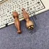 Bálsamo para Ojos de Cuerno de Sándalo Morado, Bálsamo para Rostro, Palo de Masaje, Masajeador de Ojos de Flor de Loto, Relajación de Puntos de Acupuntura para Ojos de Sándalo Real