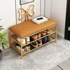 Zapatero de lujo ligero, diseño simple para la entrada, se puede usar como asiento, zapatero pequeño de múltiples capas para el hogar con banco para cambiarse los zapatos, completamente ensamblado, popular en línea