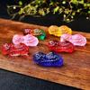 Ventas Directas de Fábrica de Artesanías de Cristal, Cacahuates Pequeños de Vidrio de Colores, Cacahuates Propicios, Adornos para Boda y Decoración del Hogar