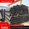Fornecimento Tubo de aço de costura reta de parede espessa de grande diâmetro Q235 Tubo oco redondo de parede fina Q345B Tubo soldado de costura reta de 1,5 polegadas dn48