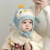 Chapéu de Lã Quente Tricotado com Proteção para Orelhas de Bebê, Chapéu de Veludo de Inverno para Bebês, Homens e Mulheres, Chapéu de Lã de Outono e Inverno para Crianças, Chapéu Super Fofo Espessado