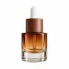 Frasco Conta-Gotas Cilíndrico Verde Fosco à Prova de Luz de 30ml com Ombro Plano para Perfume e Óleo Essencial, Frasco de Vidro para Atacado e Fornecimento Transfronteiriço