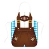 Delantal Decorativo Oktoberfest de Múnich Transfronterizo Festival de la Cerveza Alemana Delantal de Cosplay de Personaje Divertido Ropa de Trabajo Impermeable