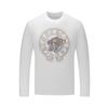 Camiseta de Manga Larga para Hombre Primavera y Otoño 2026 Algodón Modal Cabeza de Tigre con Pedrería Talla Grande Ajuste Delgado para Hombre Camiseta Básica