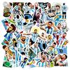 Messi Estrella de Argentina 50 Pegatinas de Fútbol Impermeables Cuaderno Patineta Taza de Agua Decoración Graffiti Venta al por Mayor Transfronteriza