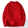 Suéter Masculino Gola Redonda Novo Inverno 2024 Moda Jovem Marca Tendência Solto Tamanho Plus Casaco Suéter Masculino Malha