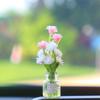 Adornos para Coche con Flores Artificiales Frescas Transfronterizos Florero de Celebridad de Internet Flores Interior del Coche Accesorios para Coche Decoraciones de la Consola Central