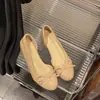 Zapatos planos de estilo francés, versátiles, de punta fina, con lazo, punta redonda, suela blanda, que aumentan la altura para mujer, nueva colección 2026, adecuados para el trabajo