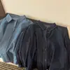 2026 Nova Moda Estilo Coreano Camisa Jeans Elegante de Manga Longa com Gola Reversível para Mulheres, Caimento Solto, Emagrecedor, Top Versátil com Design Estiloso