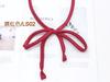 Corbata de color sólido para uniforme JK para niñas, estilo anudado a mano, accesorio de uniforme de marinero con corbata de lazo