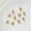 Contas de Silicone para Posicionamento Banhadas a Ouro 14K18K com Tiras para Pendurar para Pulseira e Colar Feitos à Mão DIY - Materiais e Acessórios de Ajuste